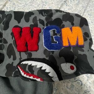 Bape Gray Camo Zip Up Sweater
